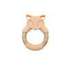 Baby Silicone Wood Ring Fox Teether Toy