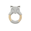 Baby Silicone Wood Ring Fox Teether Toy