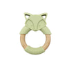 Baby Silicone Wood Ring Fox Teether Toy
