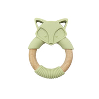Baby Silicone Wood Ring Fox Teether Toy
